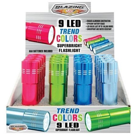 BLAZING LEDZ Blazing Ledz 900236 9 LED Super Bright Flashlights- 16 Pack - pack of 16 3390226